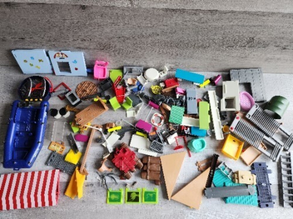 Huge Mixed Lot Vintage Playmobil Pieces Vehicles Accessories Mixed RARE!